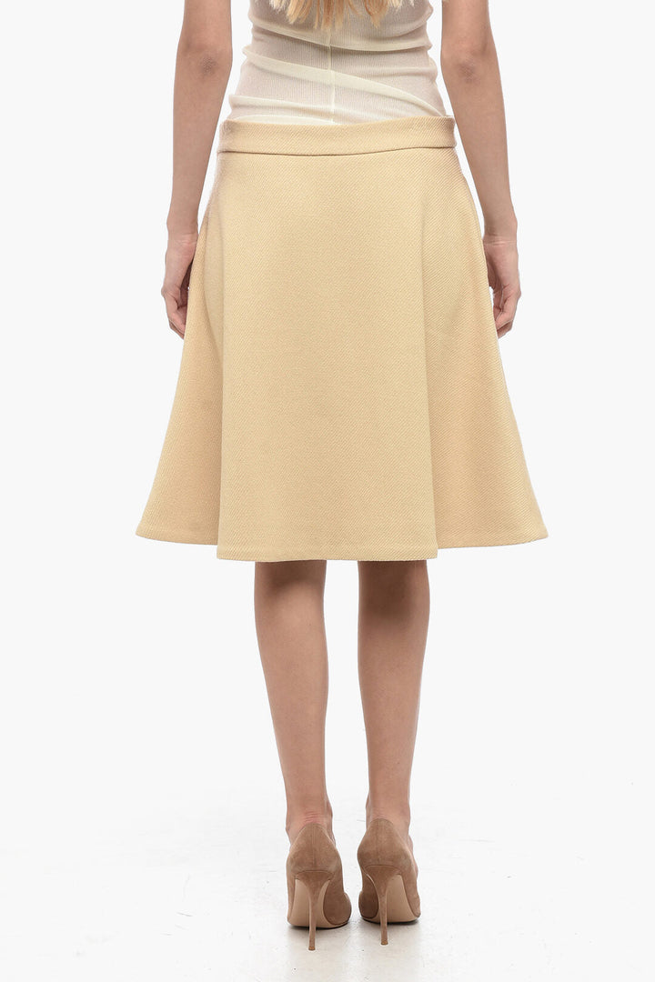 Ami Alexandre Mattiussi Virgin Wool Circle Skirt