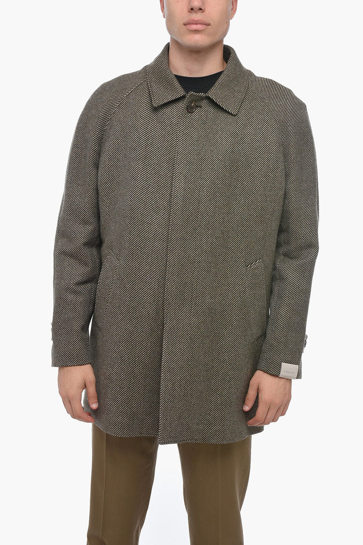 Corneliani Virgin Wool Coat with Removable Lining