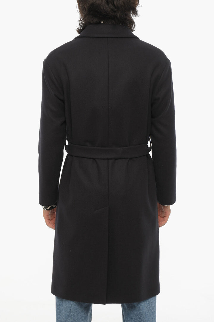 Hevo Virgin Wool Nylon Coat with Belt