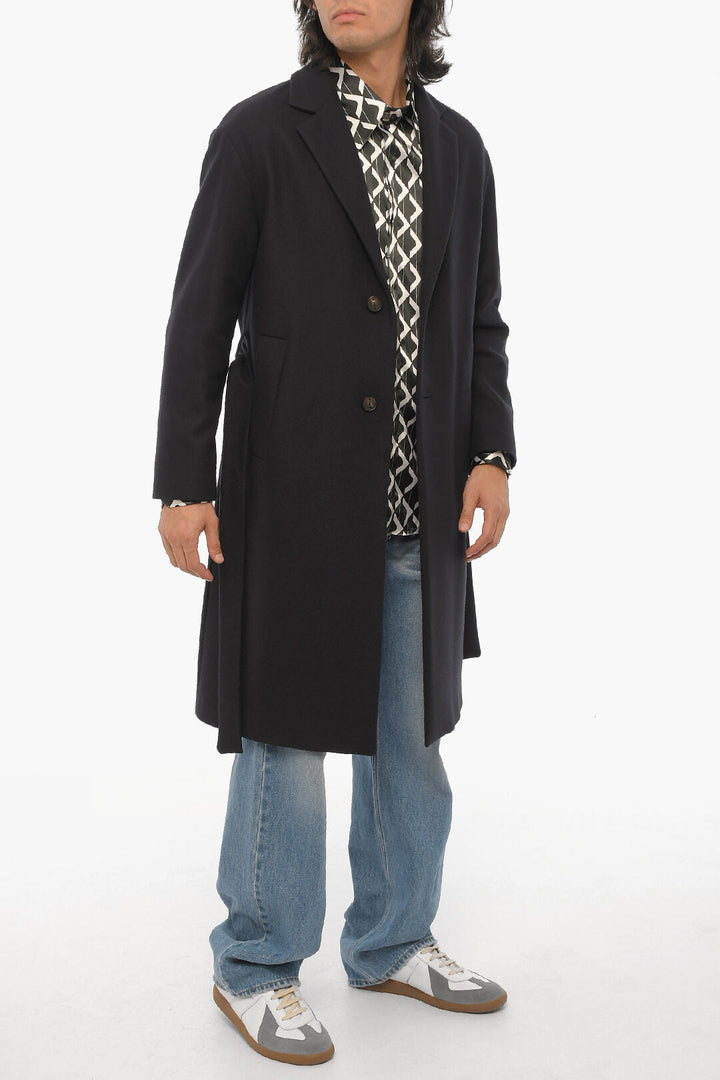 Hevo Virgin Wool Nylon Coat with Belt