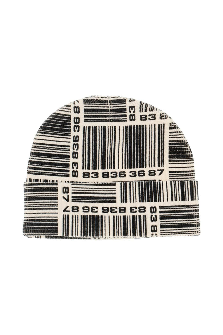 Other - Vtmnts Barcode Monogram Beanie Hat - 221379FPP000003 - WHITE - os - Ask Me Wear