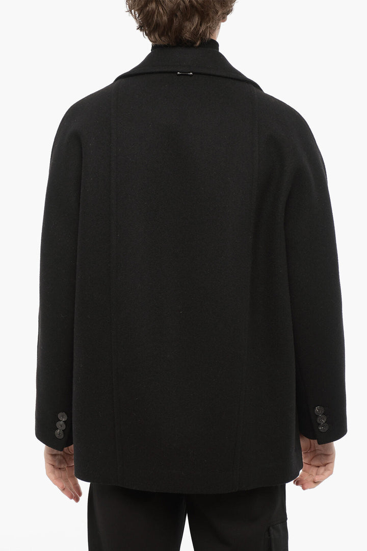 Neil Barrett Wool Blend Oversized Peacoat