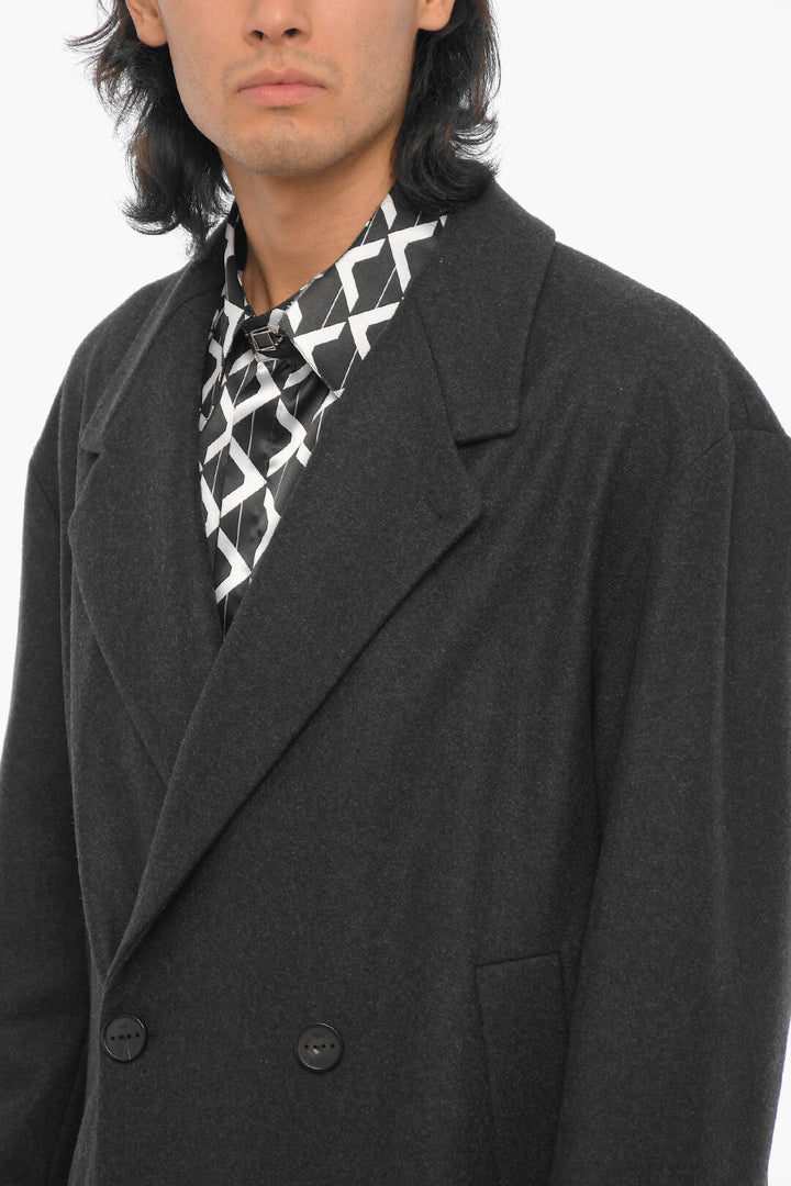 Hevo Wool Blend SANTACESAREA Double-Breasted Coat