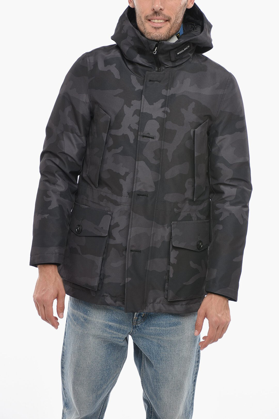 Other - Woolrich Camouflage GTX Utility Down Jacket with Hood - GC520221100152 - Ask Me Wear