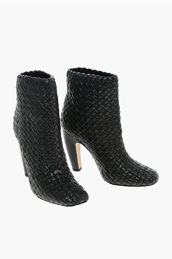 Bottega Veneta Botines CANALAZZO de piel tejida 10cm