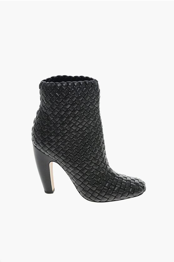 Bottega Veneta Botines CANALAZZO de piel tejida 10cm