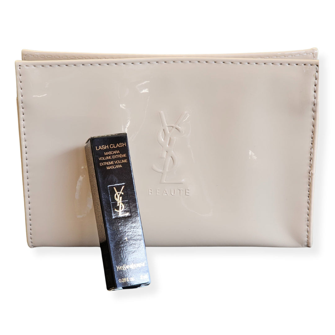  - YSL Pure Beaut faux/leather cosmetic pouch bag - Ask Me Wear