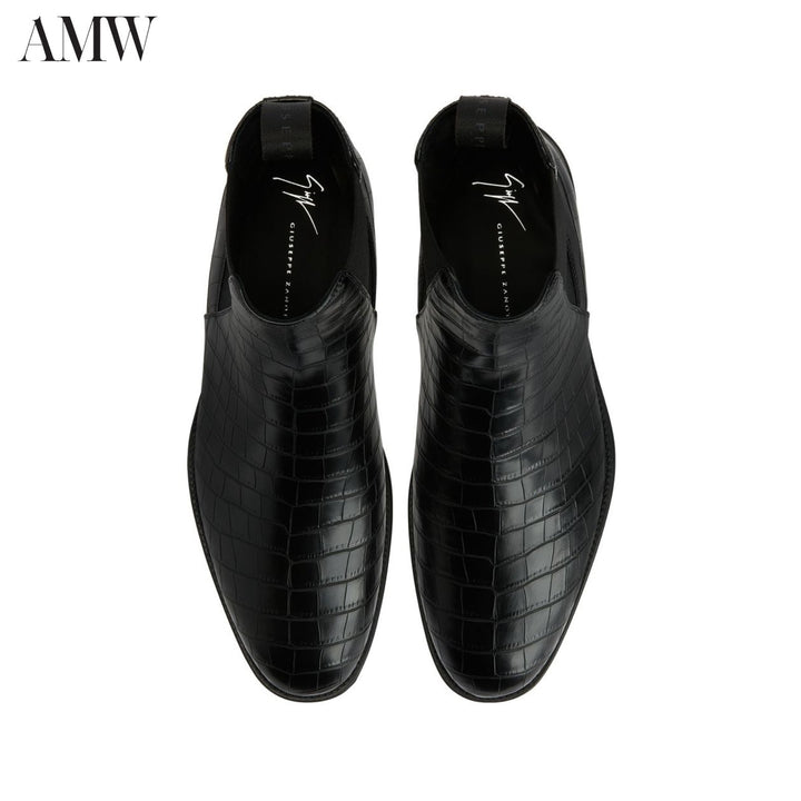 Giuseppe Zanotti Ryim Crocodile-effect Boots - IU30013003 - Ask Me Wear