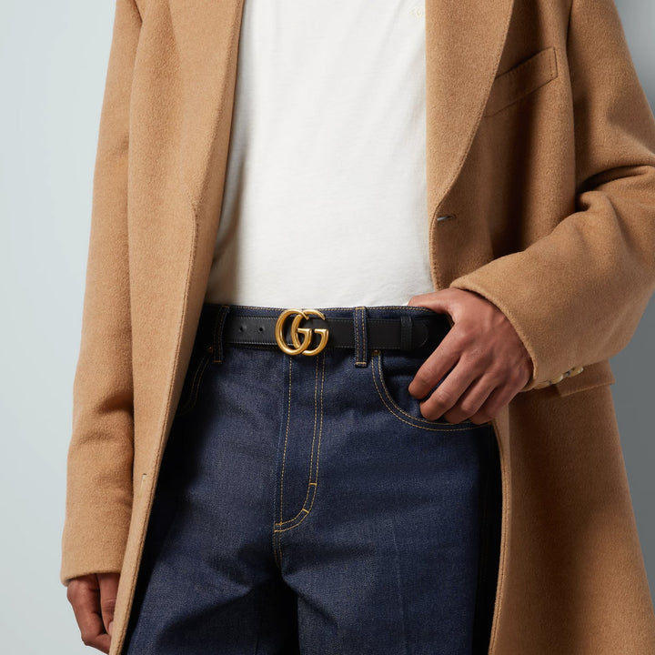 Belt - Gucci 2015 Re-edition wide leather belt - 414516 AP00T 1000 - Ask Me Wear