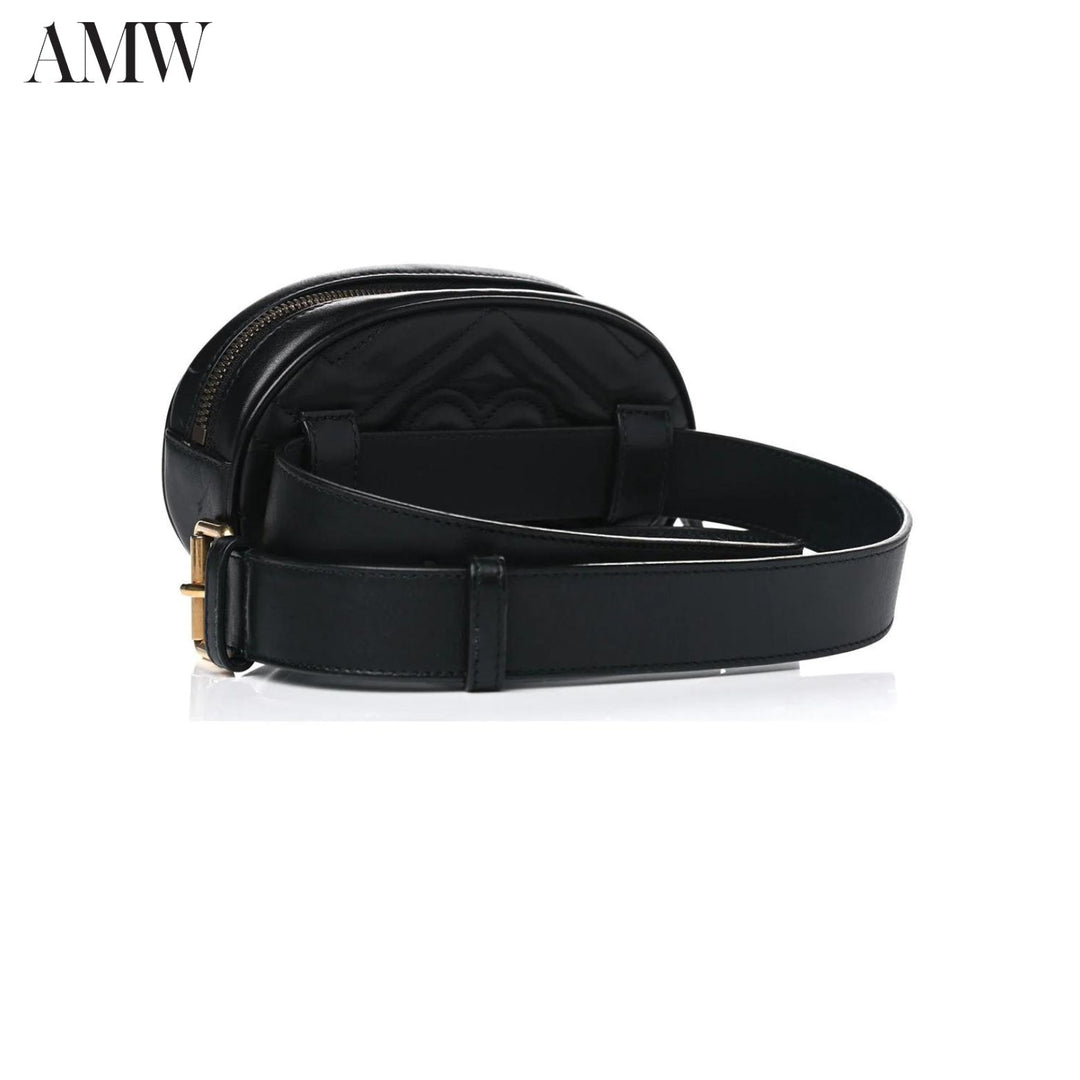 GUCCI Black Marmont Belt Bag - 476434DSVRT1000 - Ask Me Wear