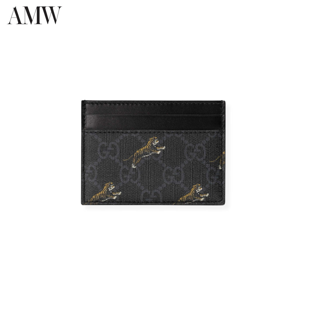 GUCCI GG card case with tiger print - 584710G2BAN1087 - Ask Me Wear