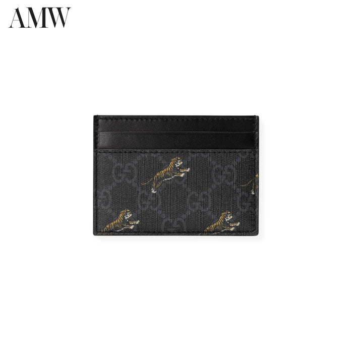 GUCCI GG card case with tiger print - 584710G2BAN1087 - Ask Me Wear
