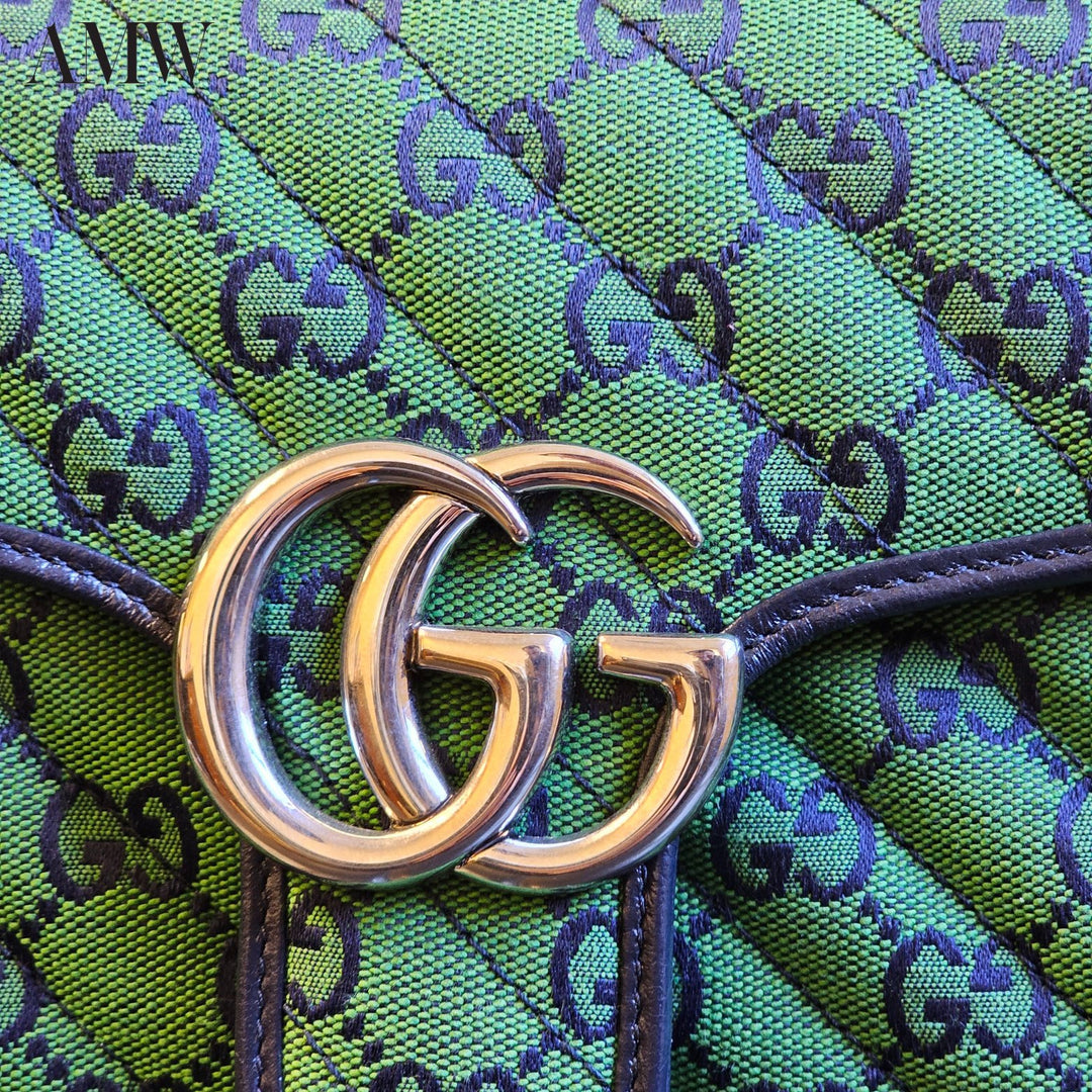 GUCCI GG Marmont Multicolour Small Shoulder Bag - 4434972UZCN3368 - Ask Me Wear
