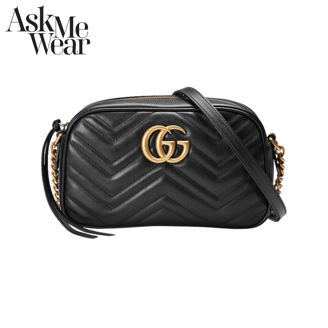 GUCCI GG Marmont small shoulder bag with gold-tone trim - 447632 DTDIT 1000 - Ask Me Wear