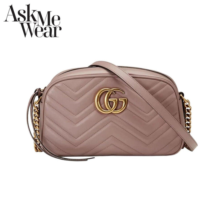 GUCCI GG Marmont small shoulder bag with gold-tone trim - 447632 DTD1D 5729 - Ask Me Wear