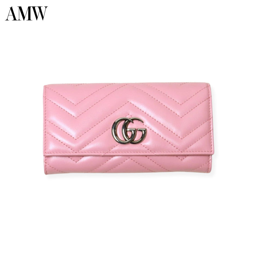GUCCI Leather Bifold Wallet GG Marmont - 443436DTD1P5815 - Ask Me Wear