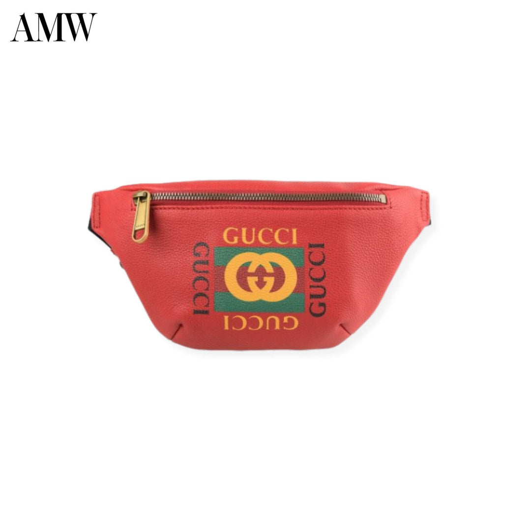 GUCCI Print Belt Bag - Red - 5277920GDCT6463 - Ask Me Wear