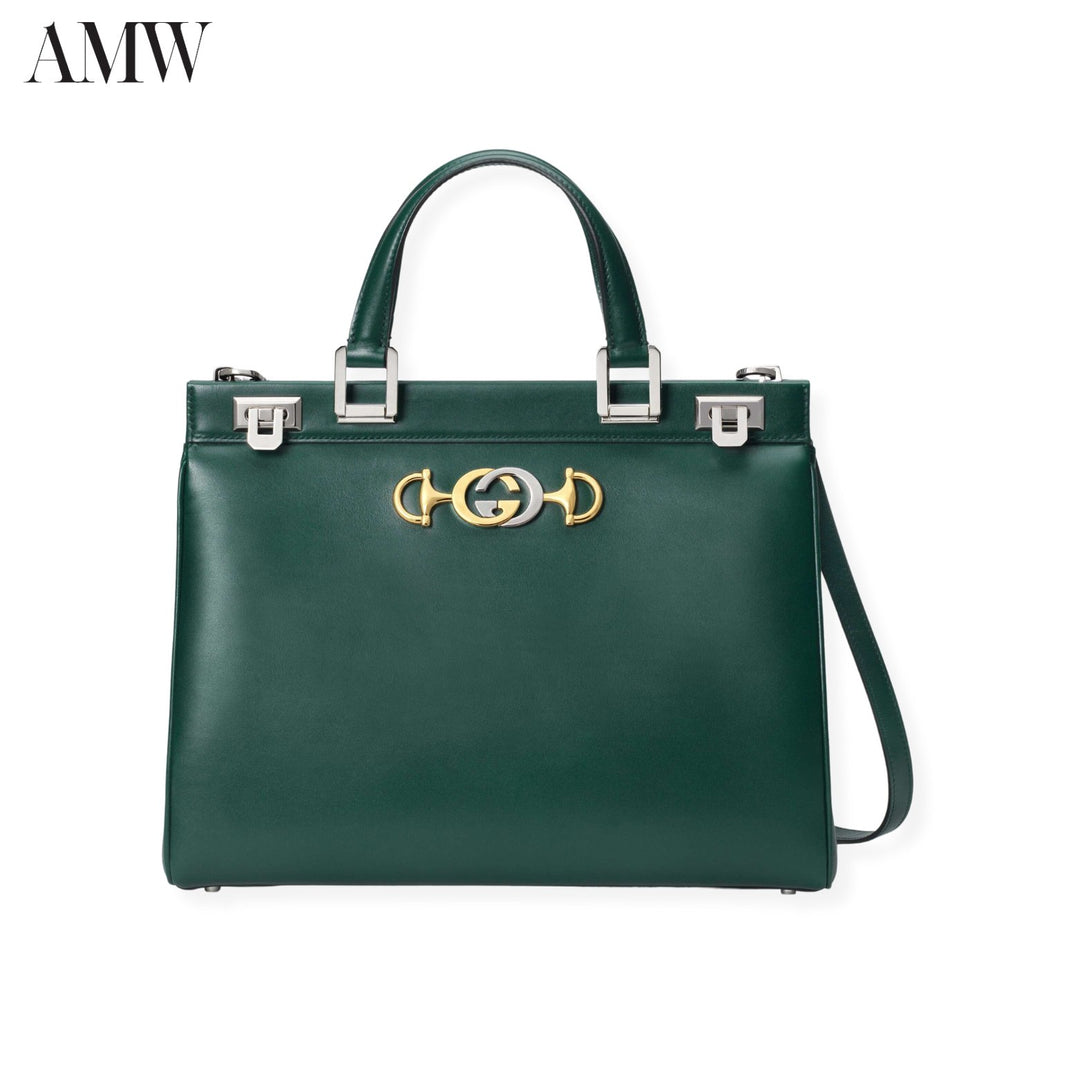 GUCCI Zumi Smooth Leather Medium Top Handle Bag - 56471405J0X3154 - Ask Me Wear