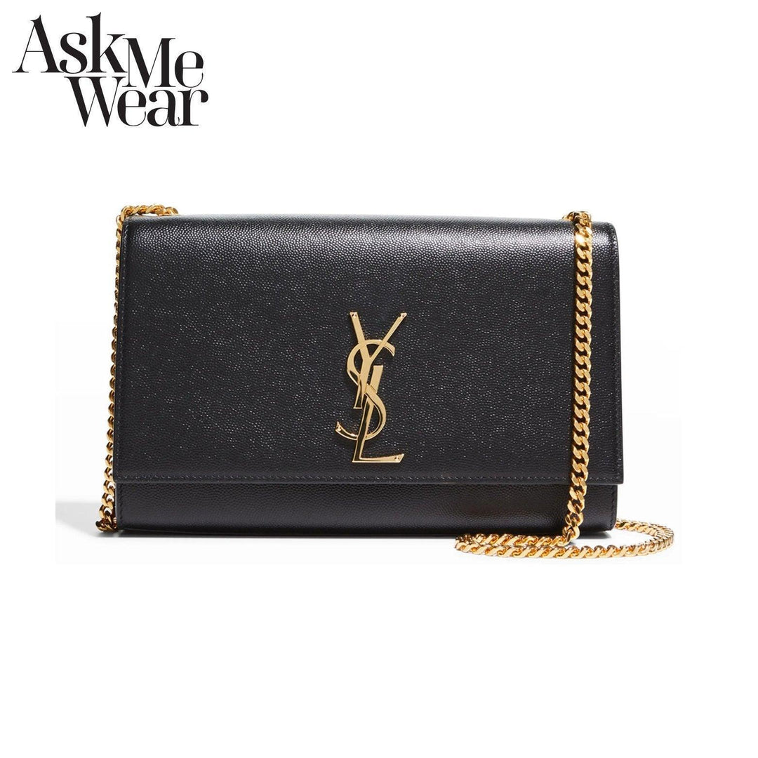 SAINT LAURENT Kate medium chain bag in grain - 364021BOW0J1000 - Ask Me Wear