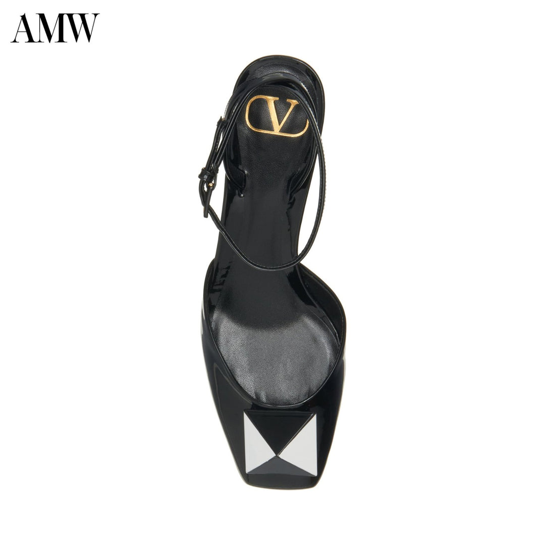Shoes - VALENTINO One Stud Ankle Strap Sandal - 3W0S0HD2JTM - Ask Me Wear